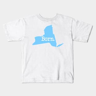 New York Home NY Made NYC Born Blue Kids T-Shirt